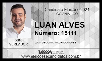 Candidato LUAN ALVES 2024 - GOIÂNIA - Eleições