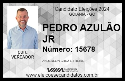 Candidato PEDRO AZULÃO JR 2024 - GOIÂNIA - Eleições