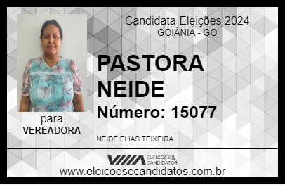 Candidato PASTORA NEIDE 2024 - GOIÂNIA - Eleições