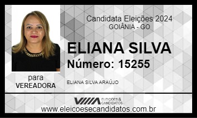 Candidato ELIANA SILVA 2024 - GOIÂNIA - Eleições