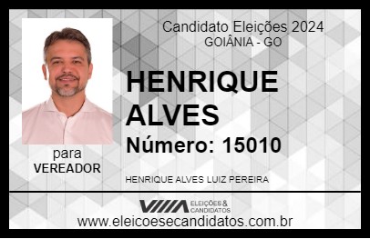 Candidato HENRIQUE ALVES 2024 - GOIÂNIA - Eleições