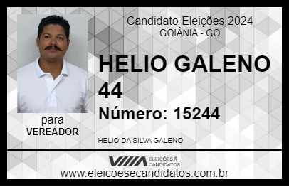 Candidato HELIO GALENO 44 2024 - GOIÂNIA - Eleições