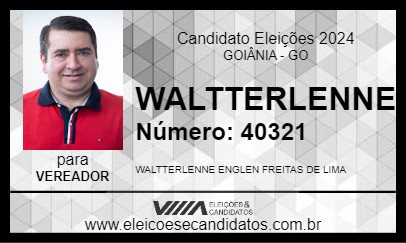 Candidato WALTTERLENNE 2024 - GOIÂNIA - Eleições