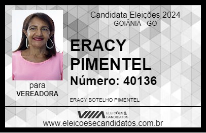 Candidato ERACY PIMENTEL 2024 - GOIÂNIA - Eleições