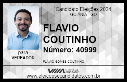 Candidato FLAVIO COUTINHO 2024 - GOIÂNIA - Eleições