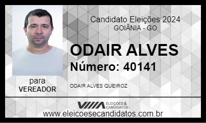 Candidato ODAIR ALVES 2024 - GOIÂNIA - Eleições