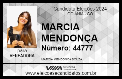 Candidato MARCIA MENDONÇA 2024 - GOIÂNIA - Eleições