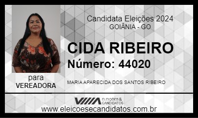 Candidato CIDA RIBEIRO 2024 - GOIÂNIA - Eleições