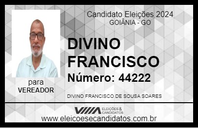 Candidato DIVINO FRANCISCO 2024 - GOIÂNIA - Eleições