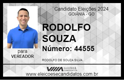 Candidato RODOLFO SOUZA 2024 - GOIÂNIA - Eleições