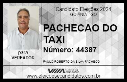 Candidato PAULO PACHECO 2024 - GOIÂNIA - Eleições