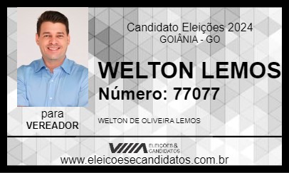 Candidato WELTON LEMOS 2024 - GOIÂNIA - Eleições