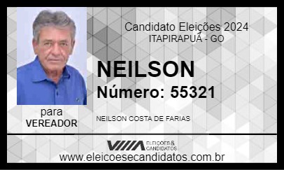 Candidato NEILSON 2024 - ITAPIRAPUÃ - Eleições