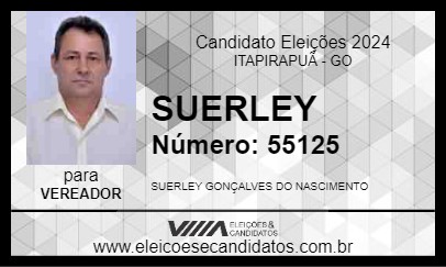 Candidato SUERLEY 2024 - ITAPIRAPUÃ - Eleições