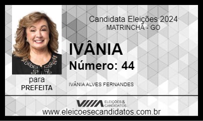 Candidato IVÂNIA 2024 - MATRINCHÃ - Eleições