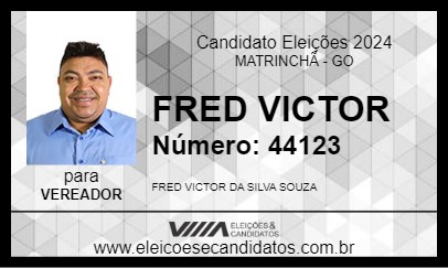 Candidato FRED VICTOR 2024 - MATRINCHÃ - Eleições