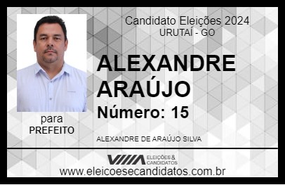 Candidato ALEXANDRE ARAÚJO 2024 - URUTAÍ - Eleições