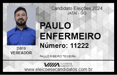 Candidato PAULO ENFERMEIRO 2024 - JATAÍ - Eleições