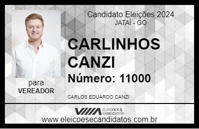 Candidato CARLINHOS CANZI 2024 - JATAÍ - Eleições