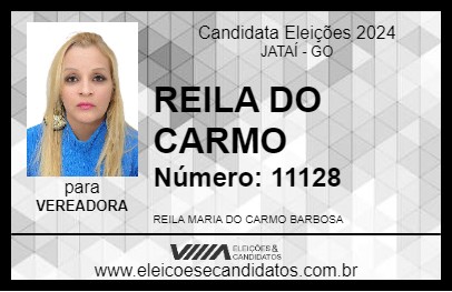 Candidato REILA DO CARMO 2024 - JATAÍ - Eleições