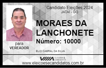 Candidato MORAES  DA LANCHONETE 2024 - JATAÍ - Eleições