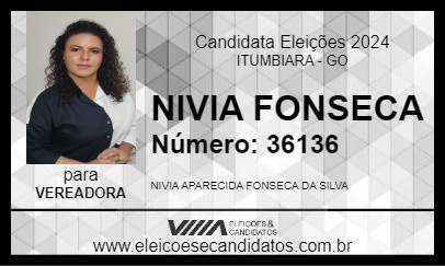 Candidato NIVIA FONSECA 2024 - ITUMBIARA - Eleições