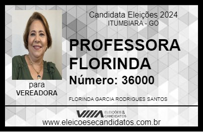 Candidato PROFESSORA FLORINDA 2024 - ITUMBIARA - Eleições