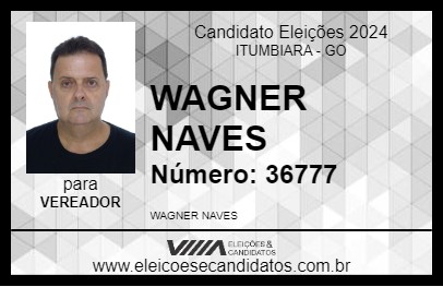 Candidato WAGNER NAVES 2024 - ITUMBIARA - Eleições