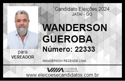 Candidato WANDERSON GUEROBA 2024 - JATAÍ - Eleições