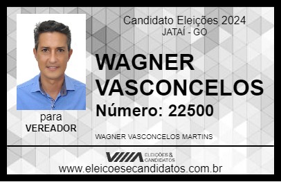 Candidato WAGNER VASCONCELOS 2024 - JATAÍ - Eleições