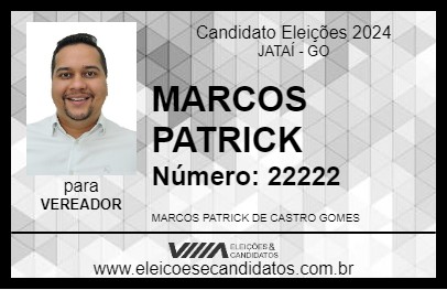 Candidato MARCOS PATRICK 2024 - JATAÍ - Eleições