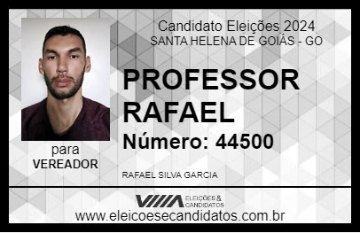 Candidato PROFESSOR RAFAEL 2024 - SANTA HELENA DE GOIÁS - Eleições