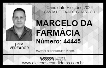 Candidato MARCELO DA FARMÁCIA 2024 - SANTA HELENA DE GOIÁS - Eleições