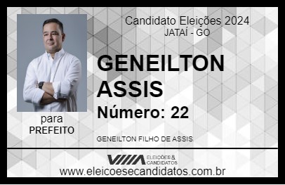 Candidato GENEILTON ASSIS 2024 - JATAÍ - Eleições