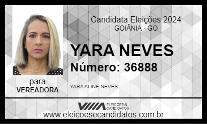 Candidato YARA NEVES 2024 - GOIÂNIA - Eleições