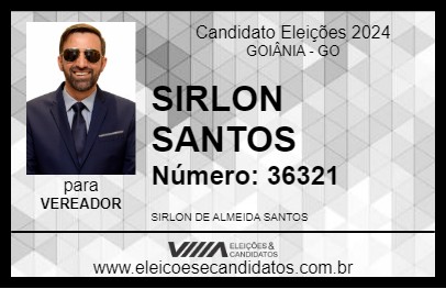 Candidato SIRLON SANTOS 2024 - GOIÂNIA - Eleições