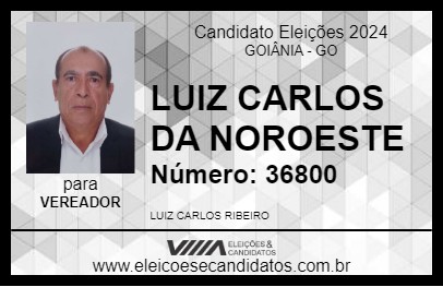 Candidato LUIZ CARLOS DA NOROESTE 2024 - GOIÂNIA - Eleições