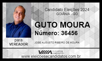 Candidato GUTO MOURA 2024 - GOIÂNIA - Eleições