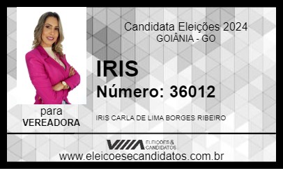 Candidato IRIS 2024 - GOIÂNIA - Eleições