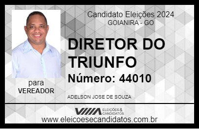 Candidato DIRETOR DO TRIUNFO 2024 - GOIANIRA - Eleições