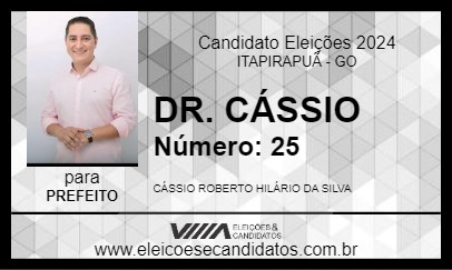 Candidato DR. CÁSSIO 2024 - ITAPIRAPUÃ - Eleições