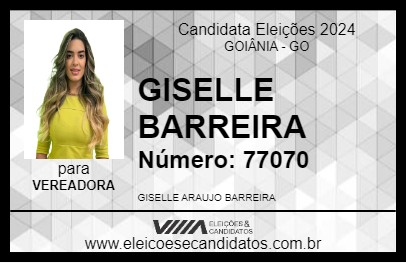 Candidato GISELLE BARREIRA 2024 - GOIÂNIA - Eleições