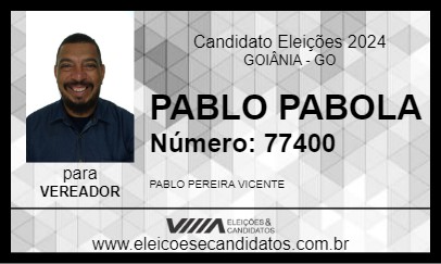 Candidato PABLO PABOLA 2024 - GOIÂNIA - Eleições