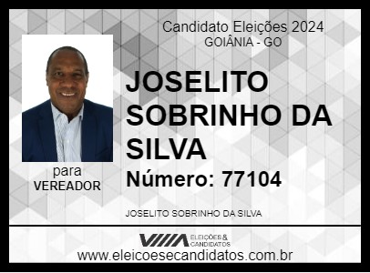 Candidato JOTA SOBRINHO 2024 - GOIÂNIA - Eleições