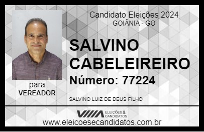 Candidato SALVINO CABELEIREIRO 2024 - GOIÂNIA - Eleições