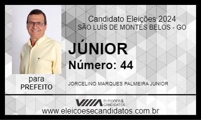 Candidato JÚNIOR 2024 - SÃO LUÍS DE MONTES BELOS - Eleições