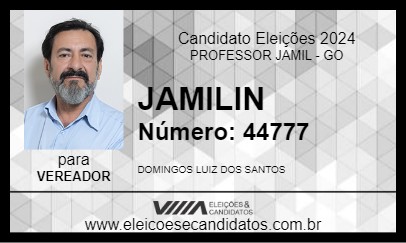 Candidato JAMILIN 2024 - PROFESSOR JAMIL - Eleições