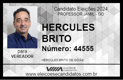 Candidato HERCULES BRITO 2024 - PROFESSOR JAMIL - Eleições