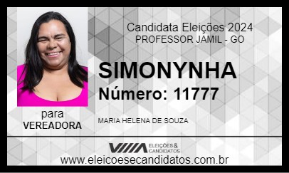 Candidato SIMONYNHA 2024 - PROFESSOR JAMIL - Eleições