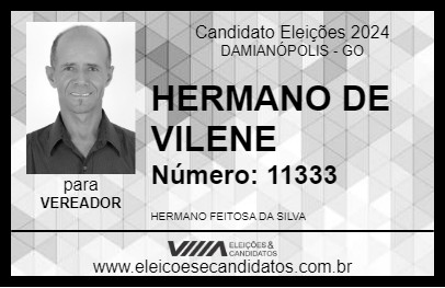 Candidato HERMANO DE VILENE 2024 - DAMIANÓPOLIS - Eleições